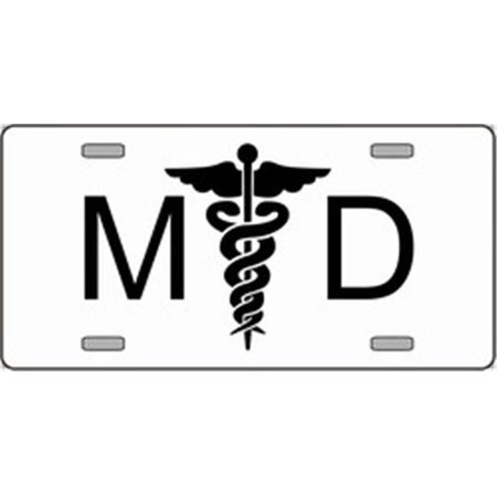 POWERHOUSE MD Medical Doctor Logo Emblem License Plates PO125653